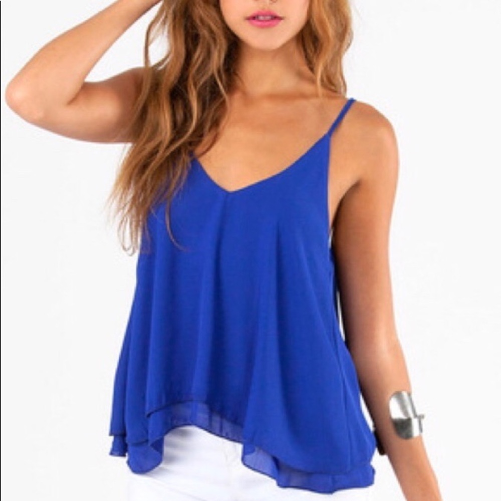 Tobi Colbalt Blue On the Verge Tank
